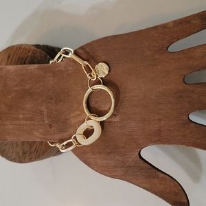 High Fashion Charm Bracelet NWT (gold in color)